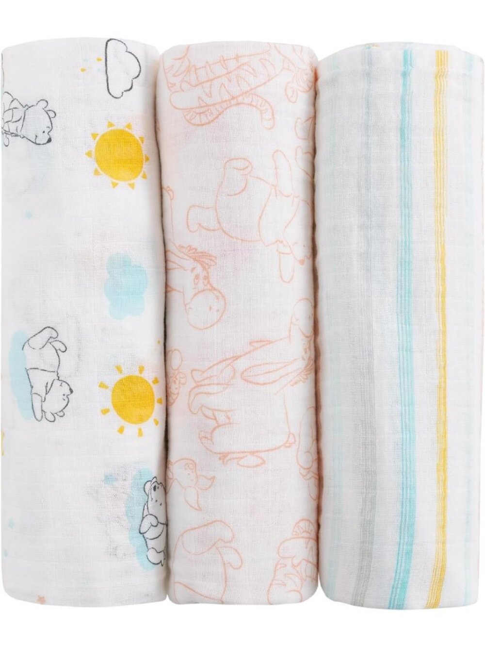 Cozy 3-Piece Muslin Swaddle Blanket Set for Baby | Soft, Lightweight